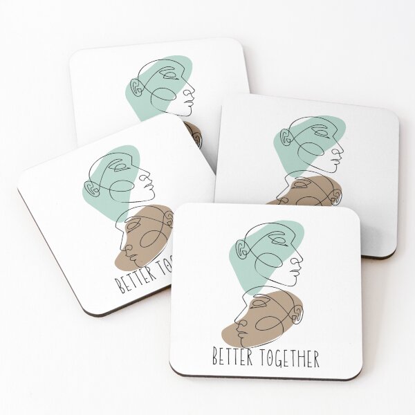 Item preview, Abstract Face Line Art Better Together designed and sold by Wayo29.
