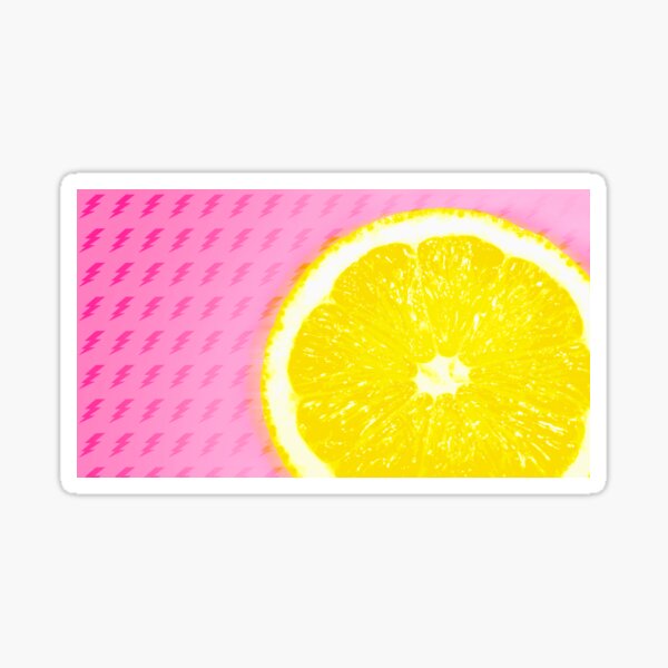 Vista previa del artículo con la obra «Limonada rosada eléctrica», diseñado y vendido por MMPlastic.