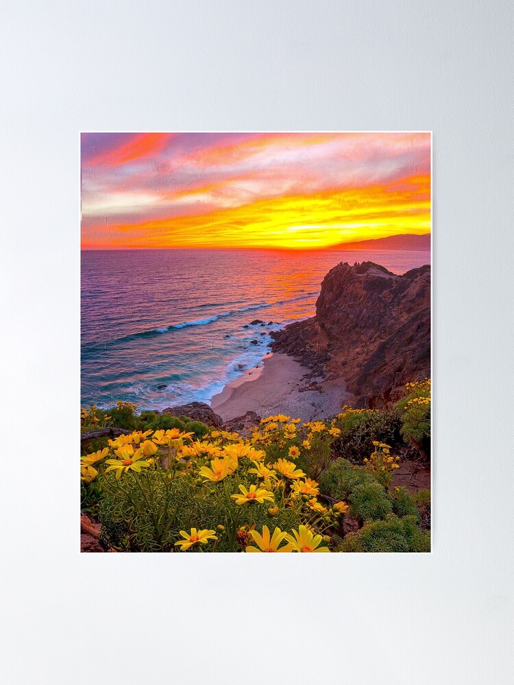 Zuma Beach At Sunset Malibu, Ca Jigsaw Puzzle