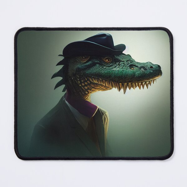 Item preview, Alligator detective designed and sold by PeanutArtCorner.