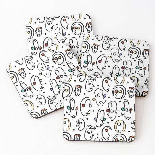 Item preview, Abstract Faces Pattern No. 2 designed and sold by Cooper Lynn Designs.