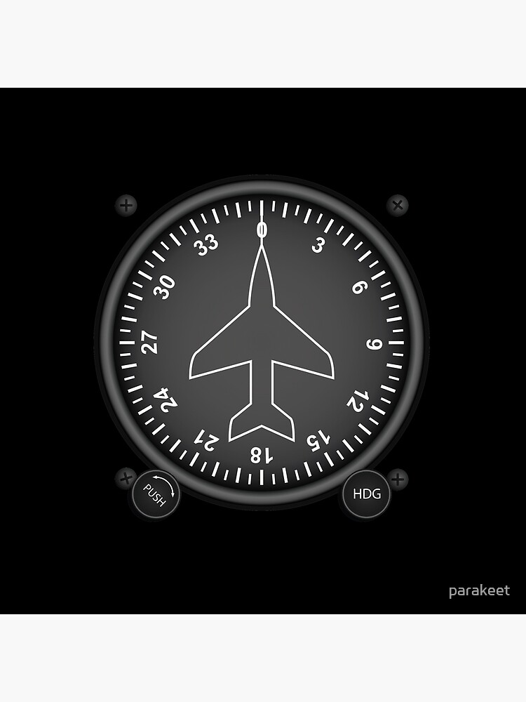 "Directional Gyro Flight Instruments" Throw Pillow by parakeet Redbubble