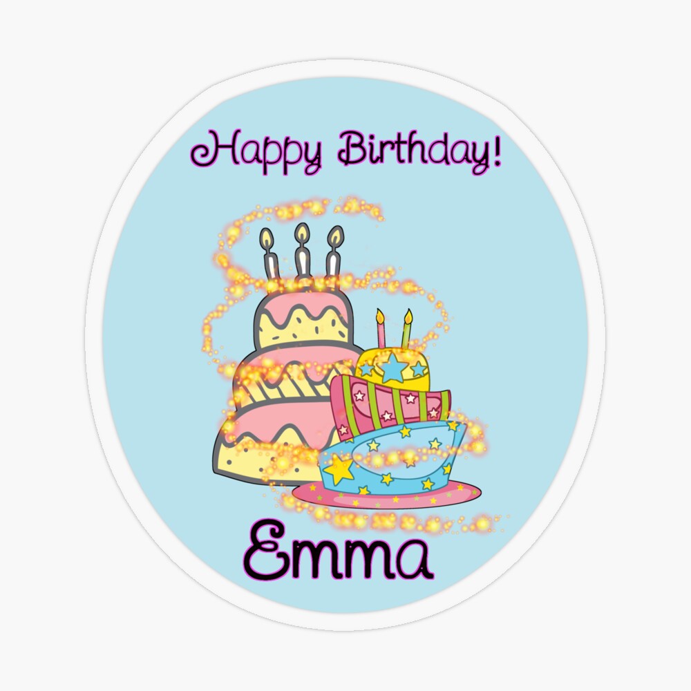 Happy Birthday, Emma! Greeting Card for Sale by Eklectikos | Redbubble