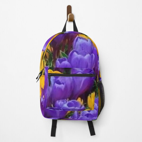 Item preview, PURPLE-GOLDEN CROCUS GARDEN SPRING ART designed and sold by sharlesart.