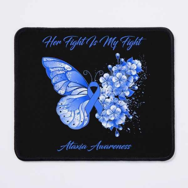 Item preview, Her Fight Is My Fight Ataxia Awareness Butterfly Ribbon Gifts designed and sold by Adropine.
