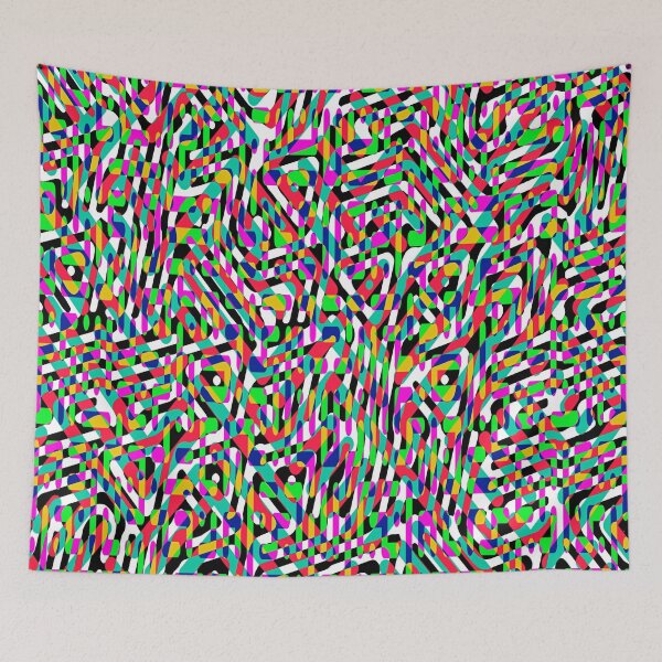 Item preview, Psychedelic Pattern 6 designed and sold by Discordant Dreams Art.