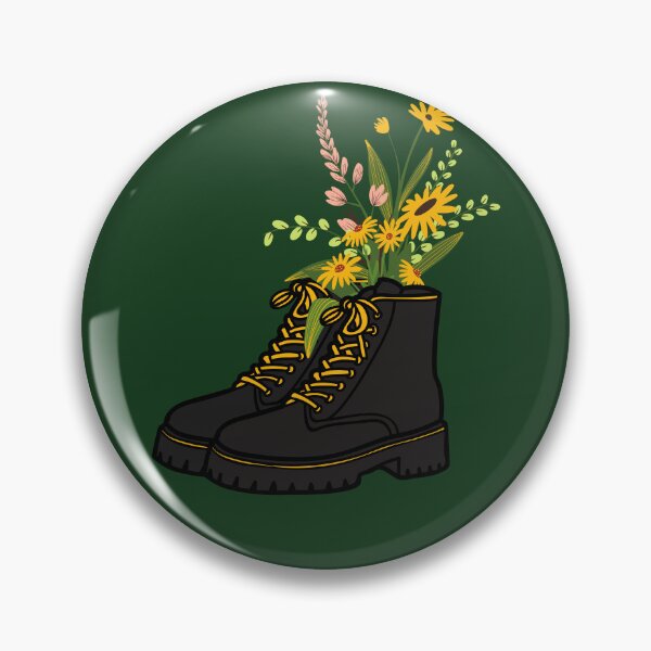 Item preview, Punk Rock Combat boots with Flowers designed and sold by OlgaBDesign.