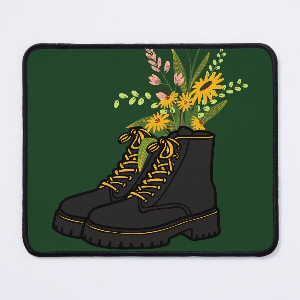 Item preview, Punk Rock Combat boots with Flowers designed and sold by OlgaBDesign.