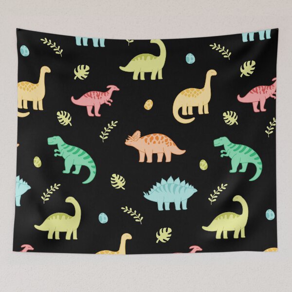Item preview, cute dinosaur pattern designed and sold by Soofingscapes.