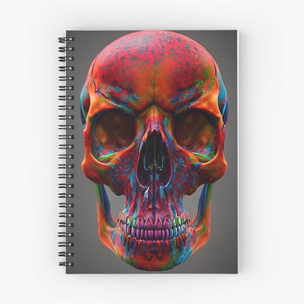 Item preview, A digital art of a colourful skull designed and sold by Abeer86.
