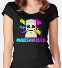 Camiseta entallada de cuello redondo Marshmello