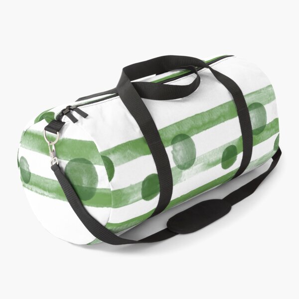 Item preview, Watercolor Polkadot Stripe Wall Art Green Painting designed and sold by AugustFontaine.