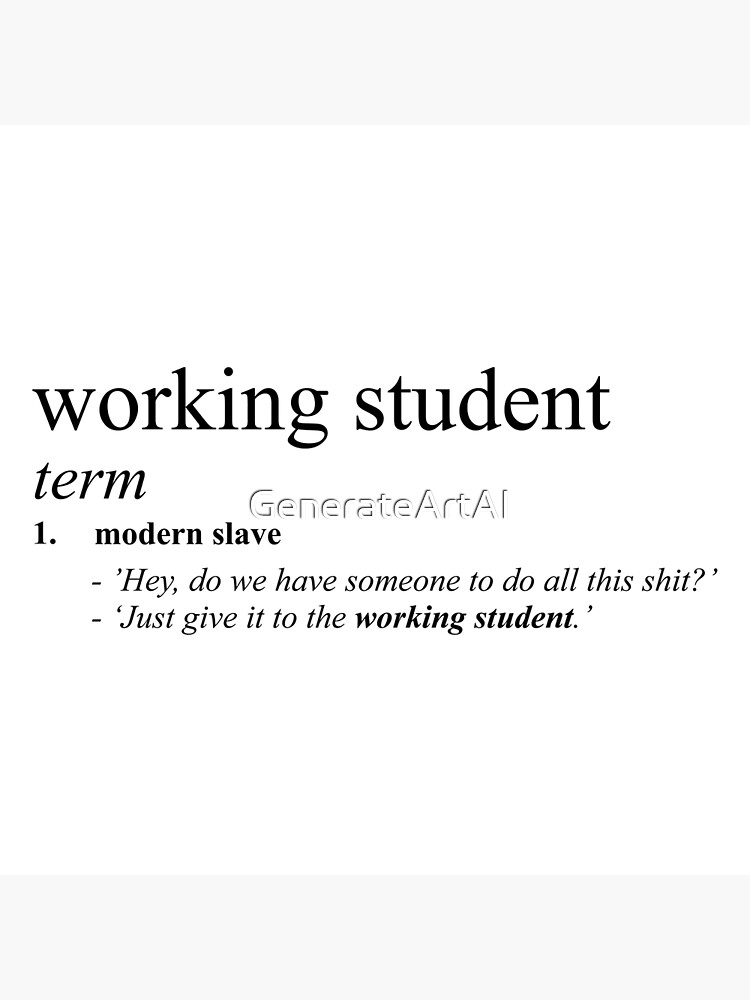 What Does Working Student Mean What Does Working Student Mean