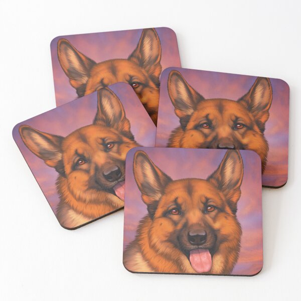 Item preview, German Shepherd Classical Oil Paint Illustration designed and sold by Sam-DesignMart.
