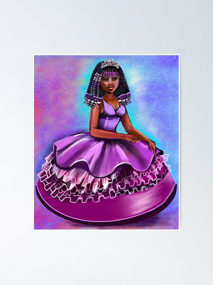 "African American princess with beads. The best Gifts for black girls