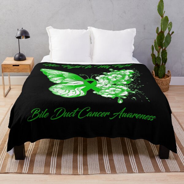 Item preview, Her Fight Is My Fight Bile Duct Cancer Awareness Butterfly Ribbon Gifts designed and sold by Adropine.