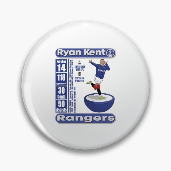 Item preview, Ryan Kent Goal Celebration, Rangers Fan Art Work, Subbuteo Style Player, Scottish Football designed and sold by FootyLocker.