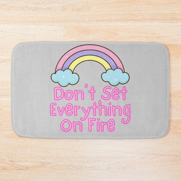 Item preview, Don't Set Everything On Fire Pastel Rainbow designed and sold by Pink Ribbon.