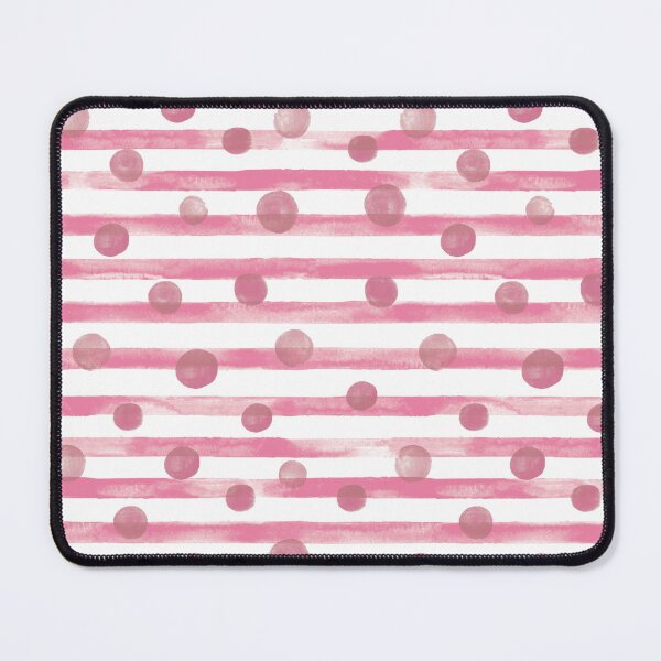 Item preview, Watercolor Polkadot Stripe Wall Art Dusty Rose Pink Painting designed and sold by AugustFontaine.
