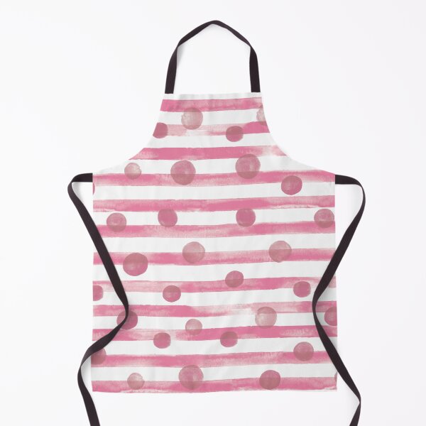 Item preview, Watercolor Polkadot Stripe Wall Art Dusty Rose Pink Painting designed and sold by AugustFontaine.