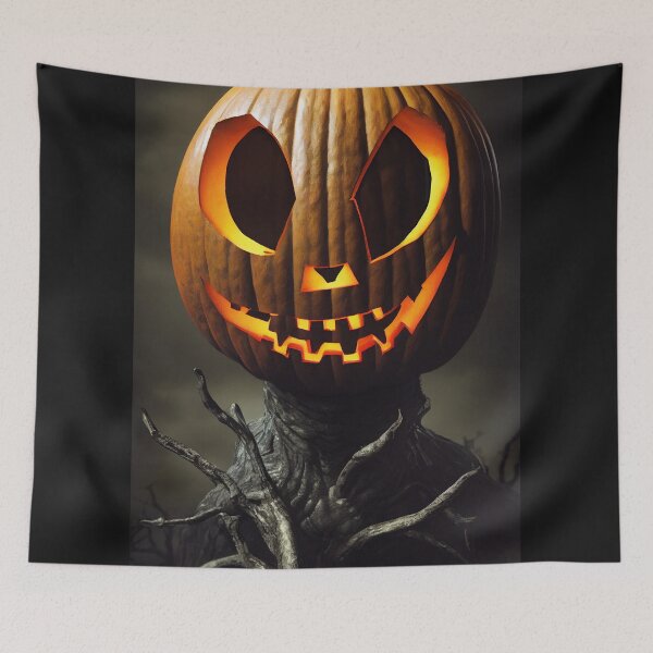 Item preview, halloween scary pumpkin monster designed and sold by ai1art.