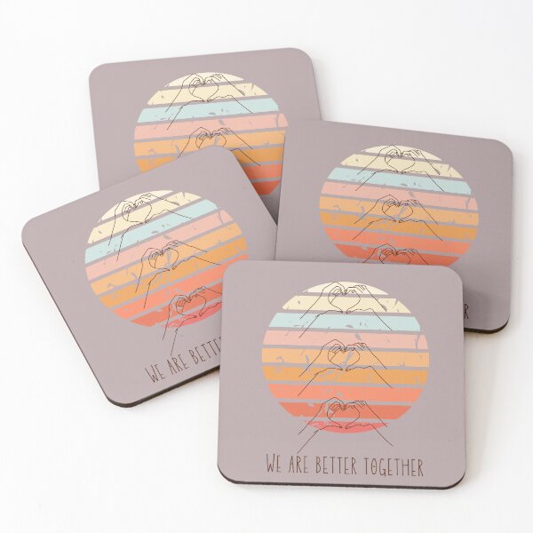 Item preview, Heart We Are Better Together Retro  designed and sold by Wayo29.