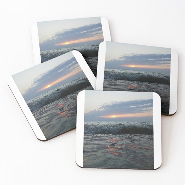 Item preview, Beach Waves with Sunset designed and sold by MinaBohl.