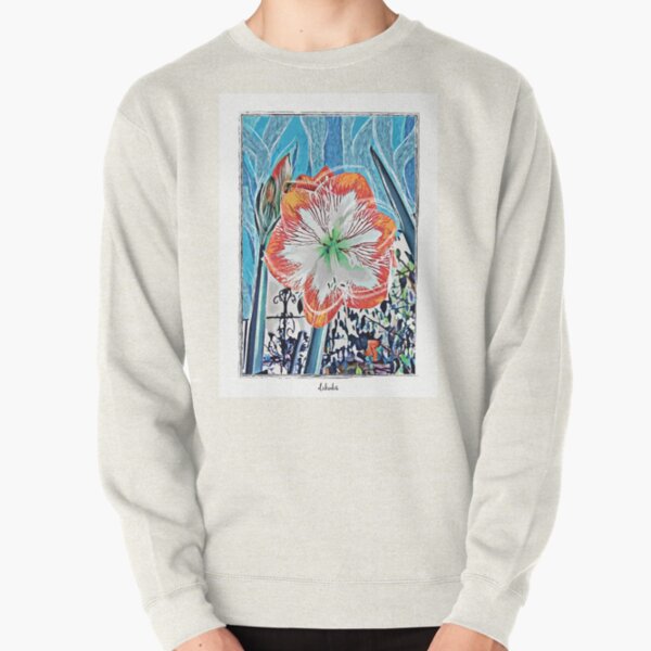 Amaryliss Flower Art Pullover Sweatshirt