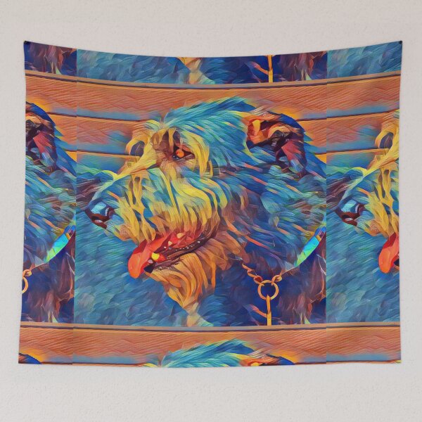 Item preview, Colorful Wolfhound Profile designed and sold by DigiDog Designs.
