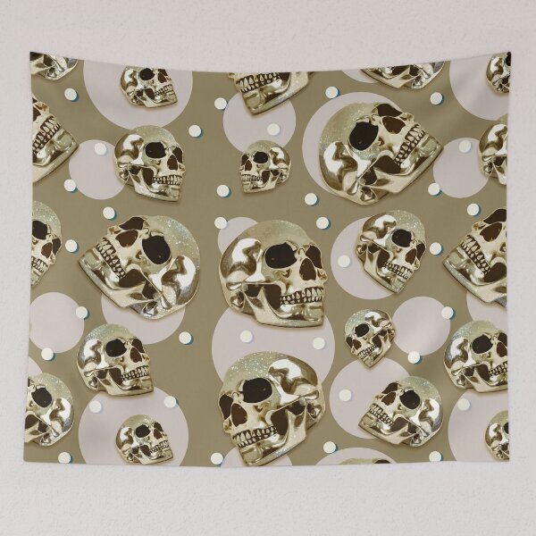 Item preview, Golden Skull Pattern designed and sold by karina-artspace.