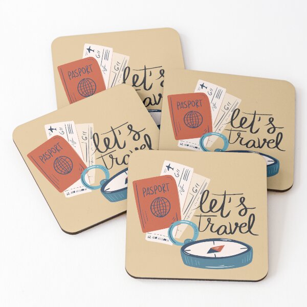 Item preview, Let's Travel - Travel Quote designed and sold by ArtOfStars.