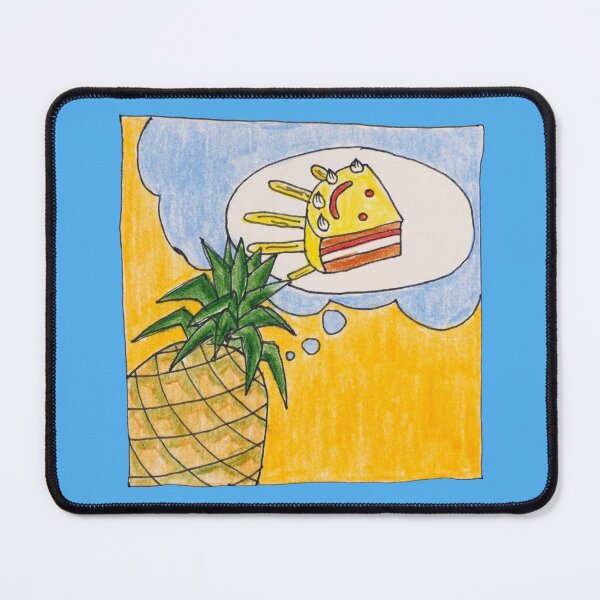 Item preview, A pineapple that thinks of a cake in the shape of a corner sun. designed and sold by Sanguinik.