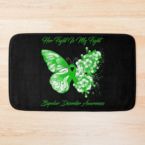 Item preview, Her Fight Is My Fight Bipolar Disorder Awareness Butterfly Ribbon Gifts designed and sold by Adropine.