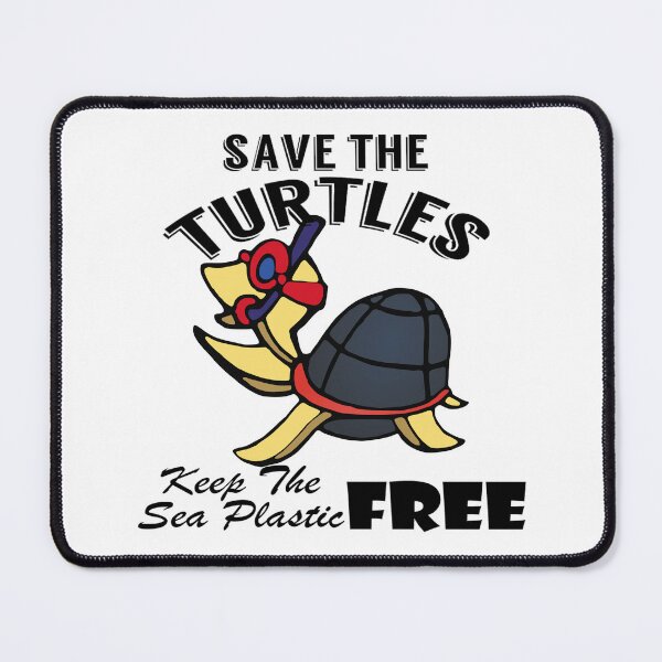 Item preview,  Save the turtles keep the sea plastic free shirts, Save the turtles keep the sea plastic free masks, Save the turtles keep the sea plastic free stickers  designed and sold by Poussyarts.