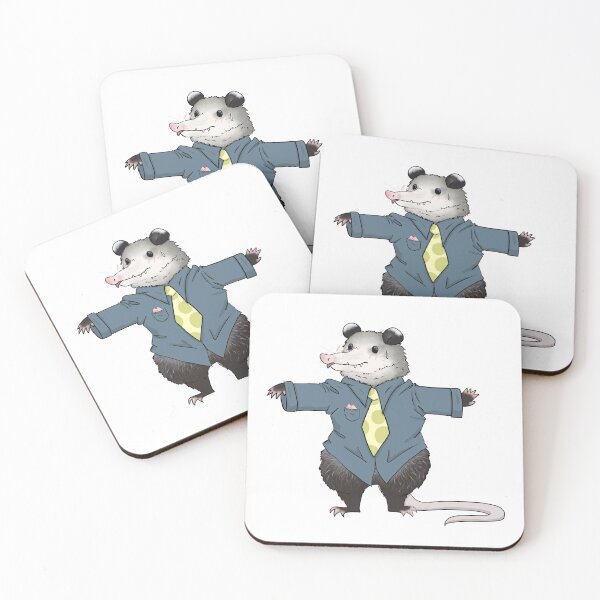 Item preview, Business Possum (Blue suit, yellow tie) designed and sold by KarrieWillowE.