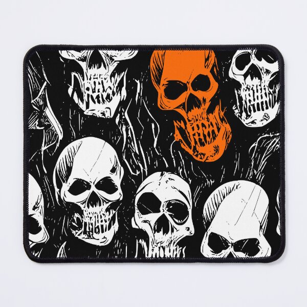 Item preview, Halloween Scary Skulls Design with Touch of Orange designed and sold by HalloweenThings.