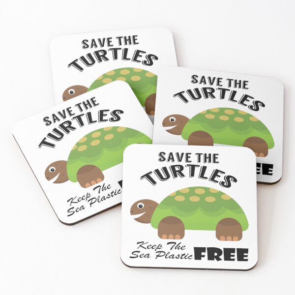Item preview,   Save the turtles keep the sea plastic free shirts, Save the turtles keep the sea plastic free masks, Save the turtles keep the sea plastic free stickers  designed and sold by Poussyarts.