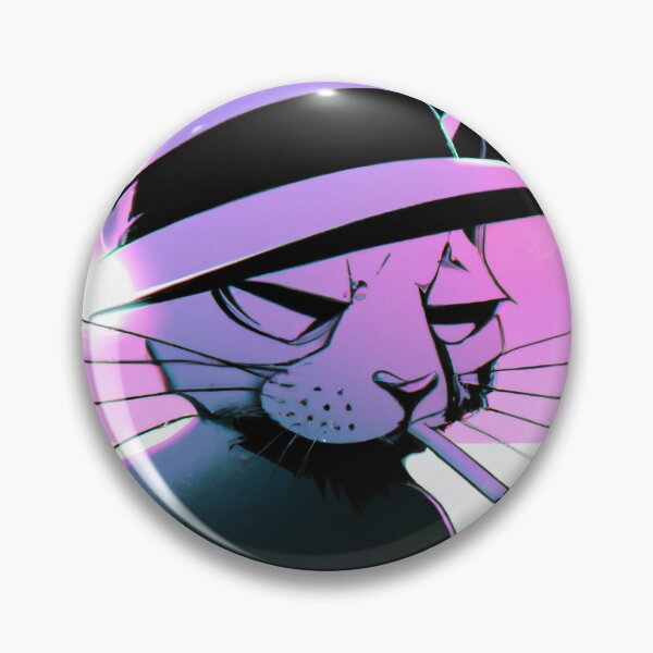 Item preview, Bruno the Cat, twilight hours (Synthwave) designed and sold by thecatandkettle.