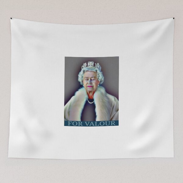 Item preview, Queen Elizabeth Ii -   For Valour designed and sold by CMooreWorx.