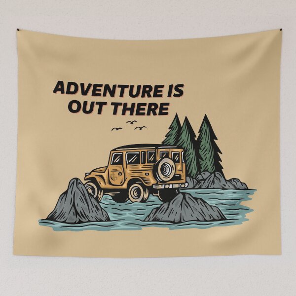 Item preview, Adventure Is Out There - Travel Mountain Quote designed and sold by ArtOfStars.