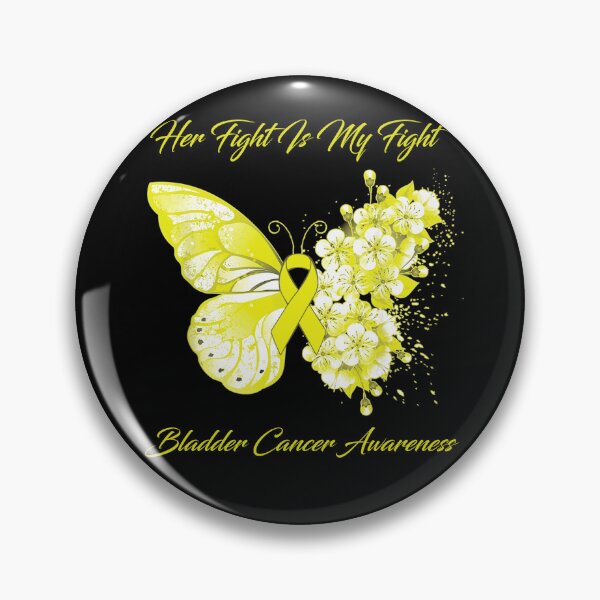 Item preview, Her Fight Is My Fight Bladder Cancer Awareness Butterfly Ribbon Gifts designed and sold by Adropine.