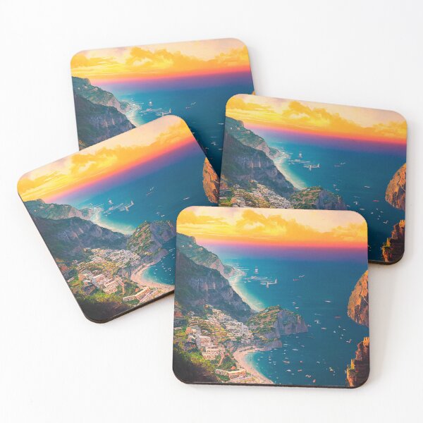 Item preview, Positano Amalfi Italy Sunset designed and sold by devath.