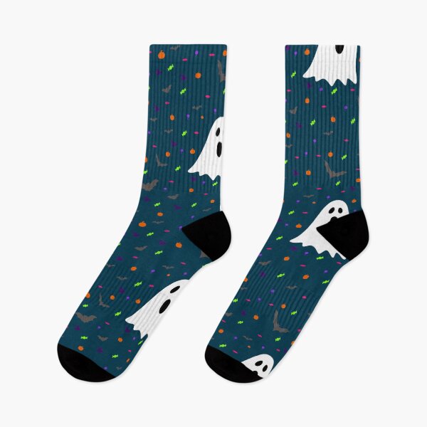 Item preview, Ghostly Halloween candy pattern designed and sold by Smiley-10.