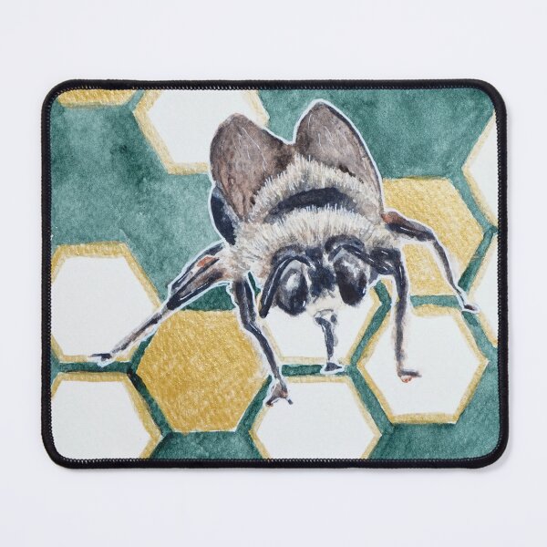 Item preview, Bee on golden honeycombs designed and sold by Sanguinik.