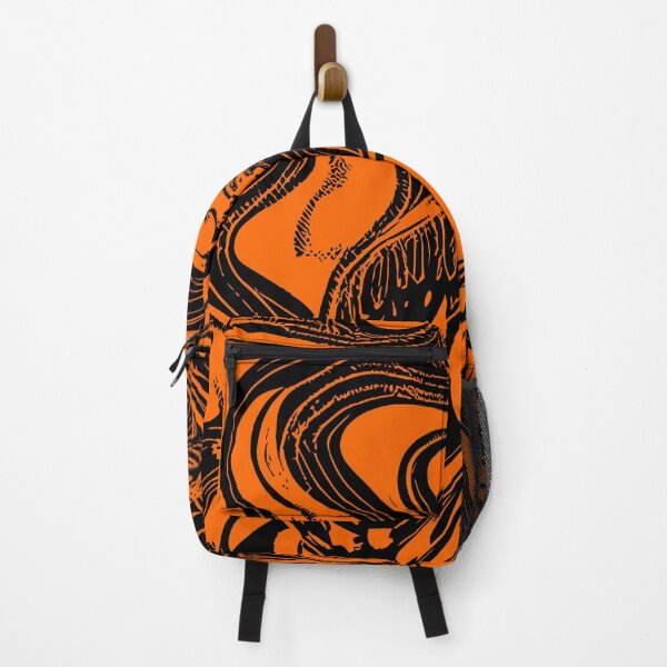 Item preview, Halloween Orange and Black Abstract Swirl Design designed and sold by HalloweenThings.
