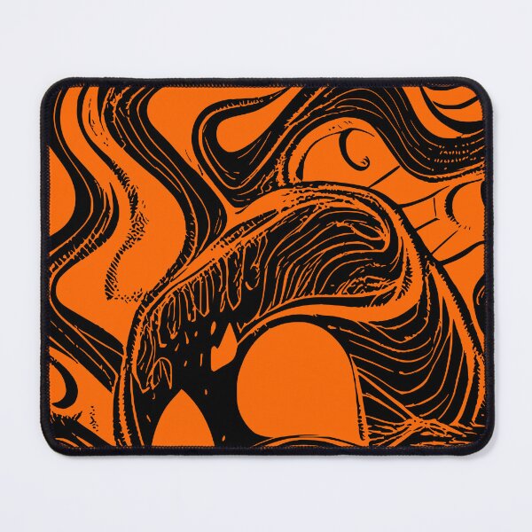 Item preview, Halloween Orange and Black Abstract Swirl Design designed and sold by HalloweenThings.