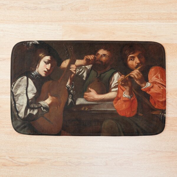 Item preview, A Music-Making Party | Caravaggesque School | 17th Century Renaissance Art designed and sold by CJET.