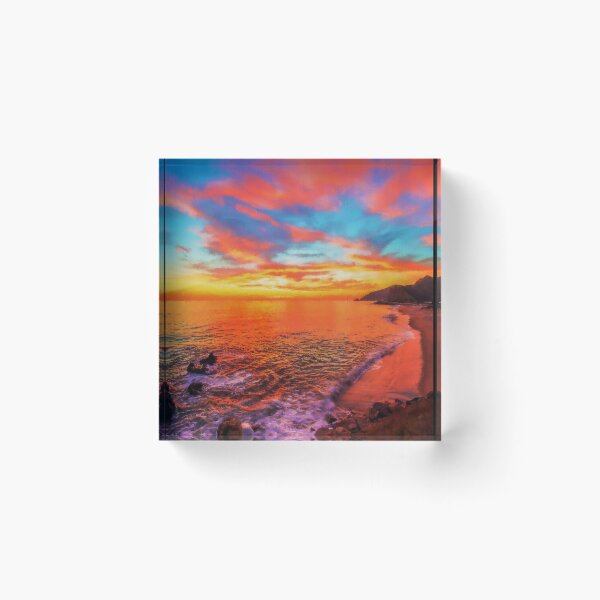 Item preview, Malibu Leo Carrillo Beach Sunset, Malibu Point Dume Coast Aesthetic, Sunset Malibu Beach Aesthetic Wallpaper, Malibu California Aesthetic Sunset Beach designed and sold by Paintcorner.