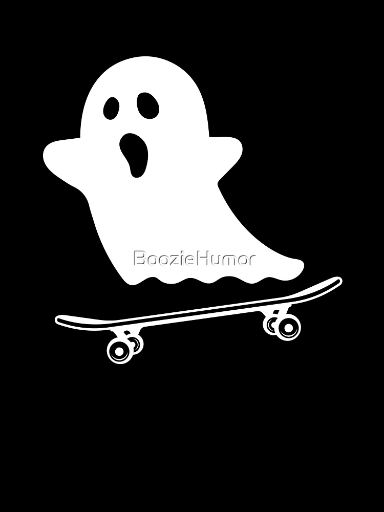 Skateboard Ghost Kids T-Shirt for Sale by BoozieHumor
