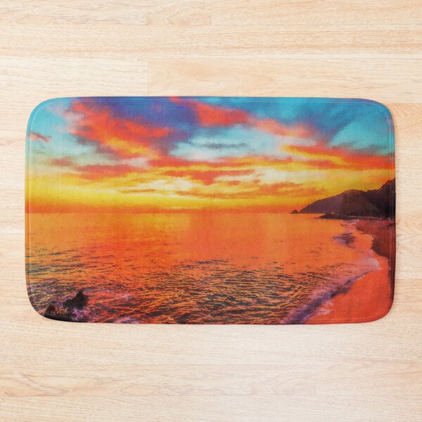 Item preview, Malibu Leo Carrillo Beach Sunset, Malibu Point Dume Coast Aesthetic, Sunset Malibu Beach Aesthetic Wallpaper, Malibu California Aesthetic Sunset Beach designed and sold by Paintcorner.